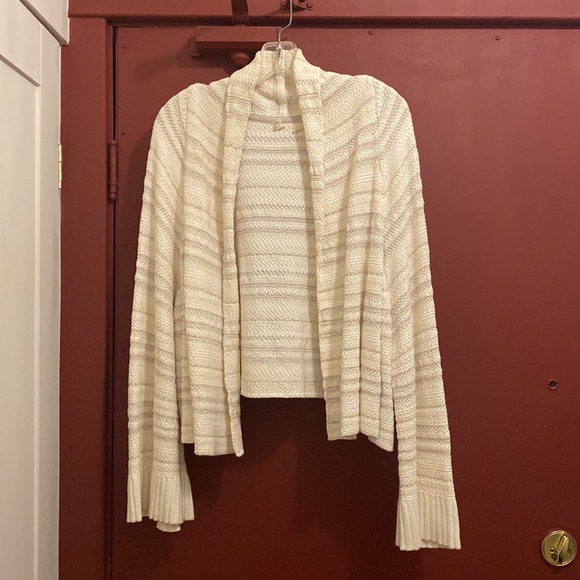 Gorgeous Cream Crochet Knit Cardigan - MOTH (from Anthropologie) - Picture 3 of 5